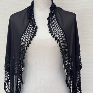 Black Beaded shawl